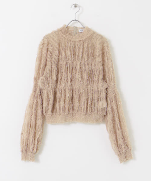 tiit tokyo　tulle shirring blouse