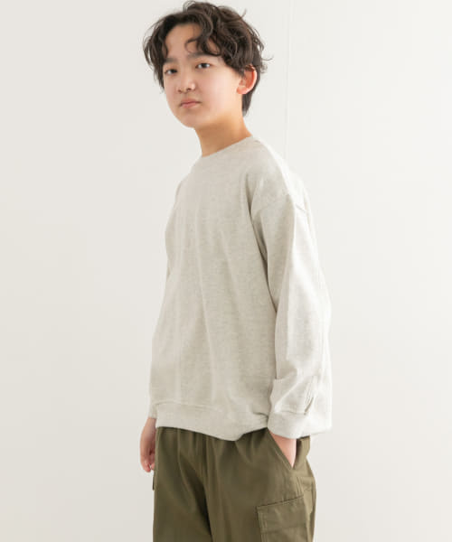 『WEB/一部店舗限定』裏毛クルーネック切替スウェット(KIDS)