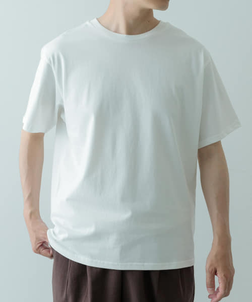 [ITEMS][撥水機能 クルーネック シルケットTシャツ]