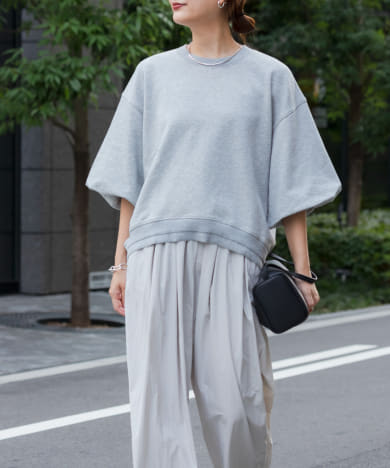 【在庫処分大特価!!】 裏毛ハーフスリーブトップス[UR45-21J003]｜URBAN RESEARCH公式 トップス