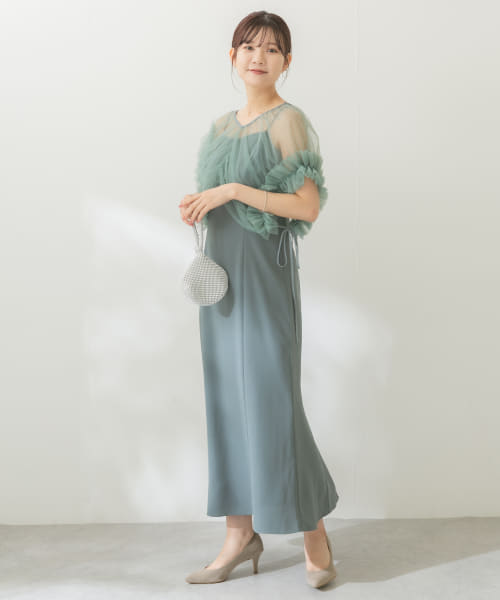 [ROSSO][チュールフリル2WAYドレス]
