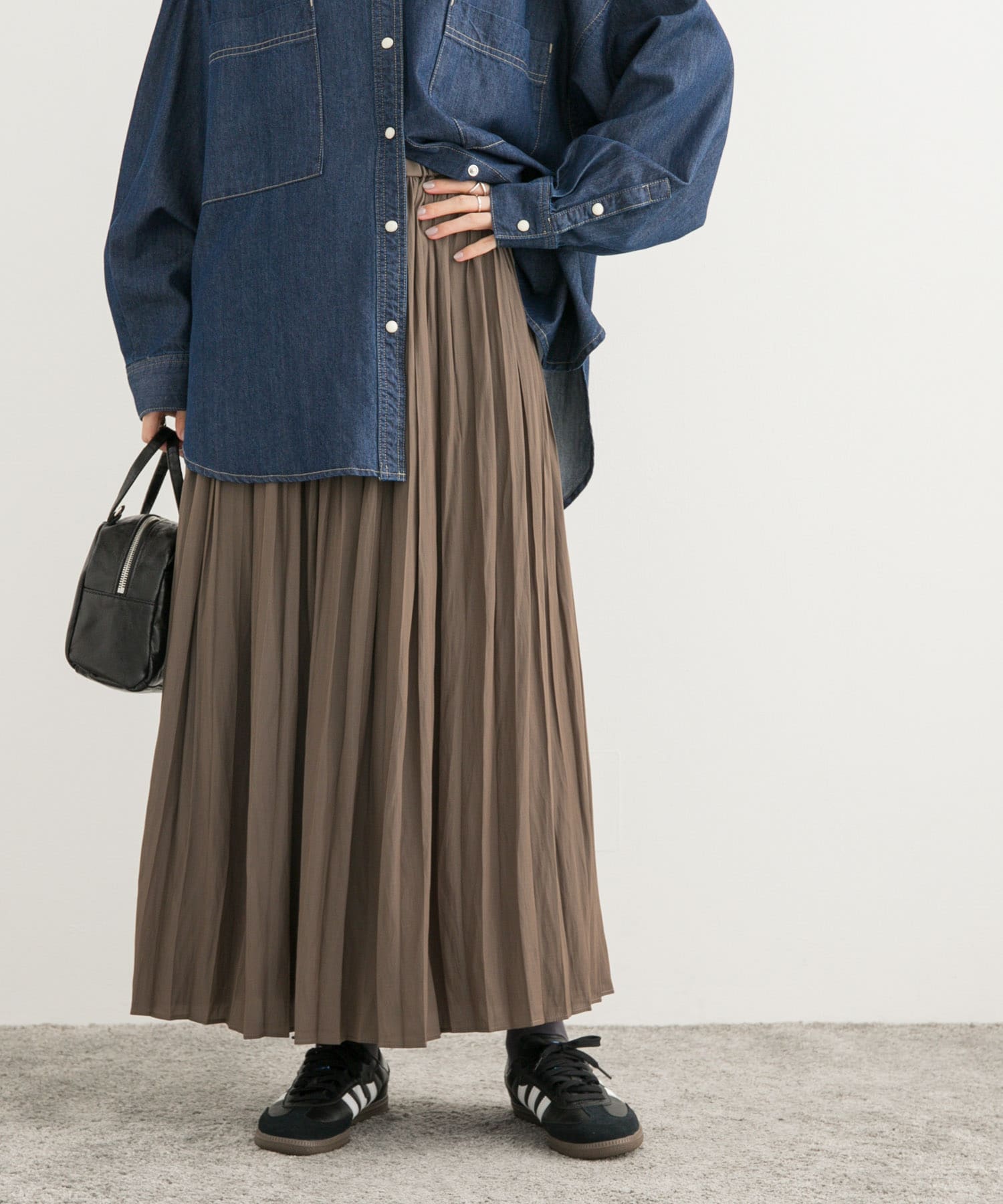 S・Mサイズ展開】ランダムプリーツスカート