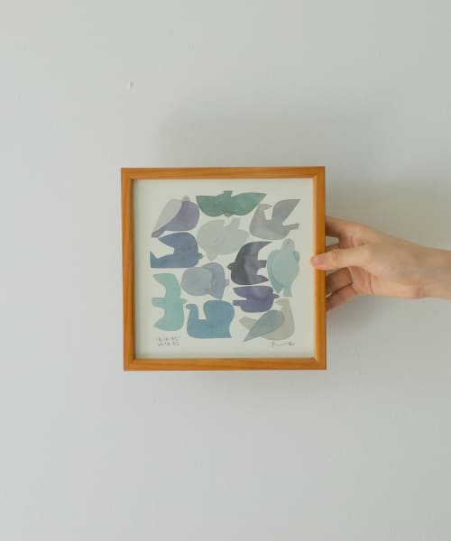 BIRDS’WORDS　ポスター 20cm 額装タイプ(木製)