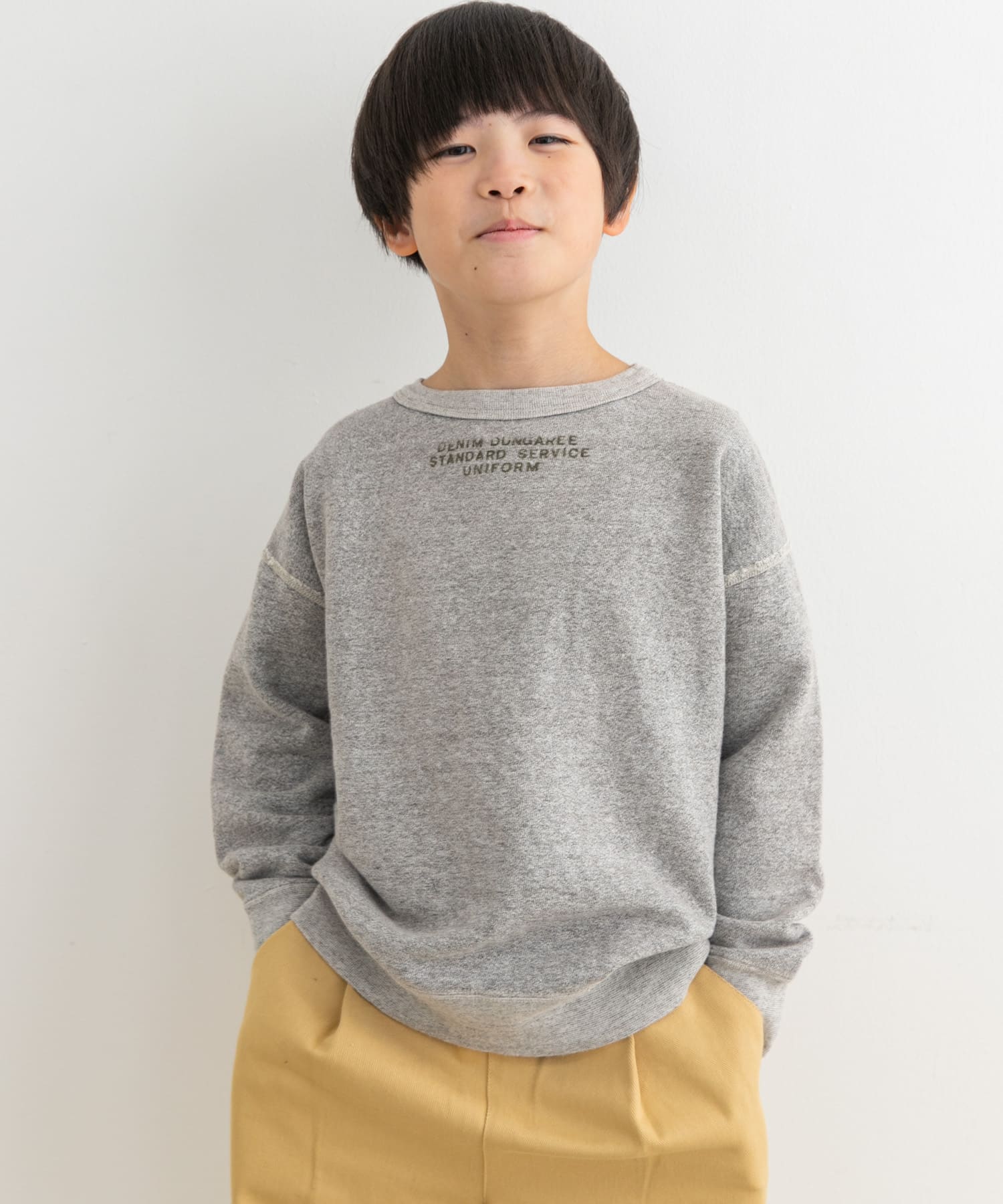 ワールド オンラインストア DENIM DUNGAREE ビンテージウラケシンプルスウェット(KIDS)[DK46 トップス