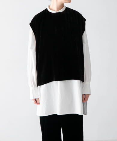 レーヨンシルクベルベットプルオーバー