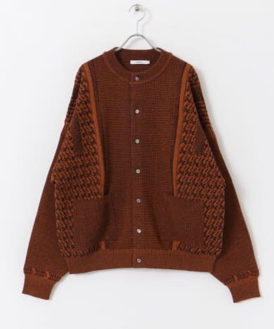 トップス YASHIKI Komogake Cardigan YASHIKI - 【ラスト1点】【24AW】Tasogare Cardigan(CHARCOAL