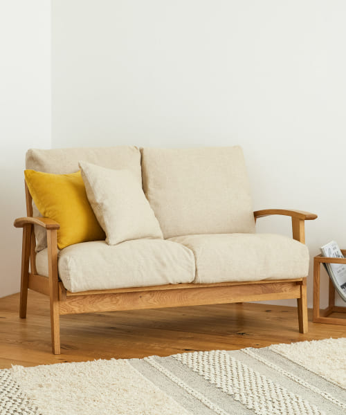 BOTHY　LINEN Sofa 2P オーク無垢材