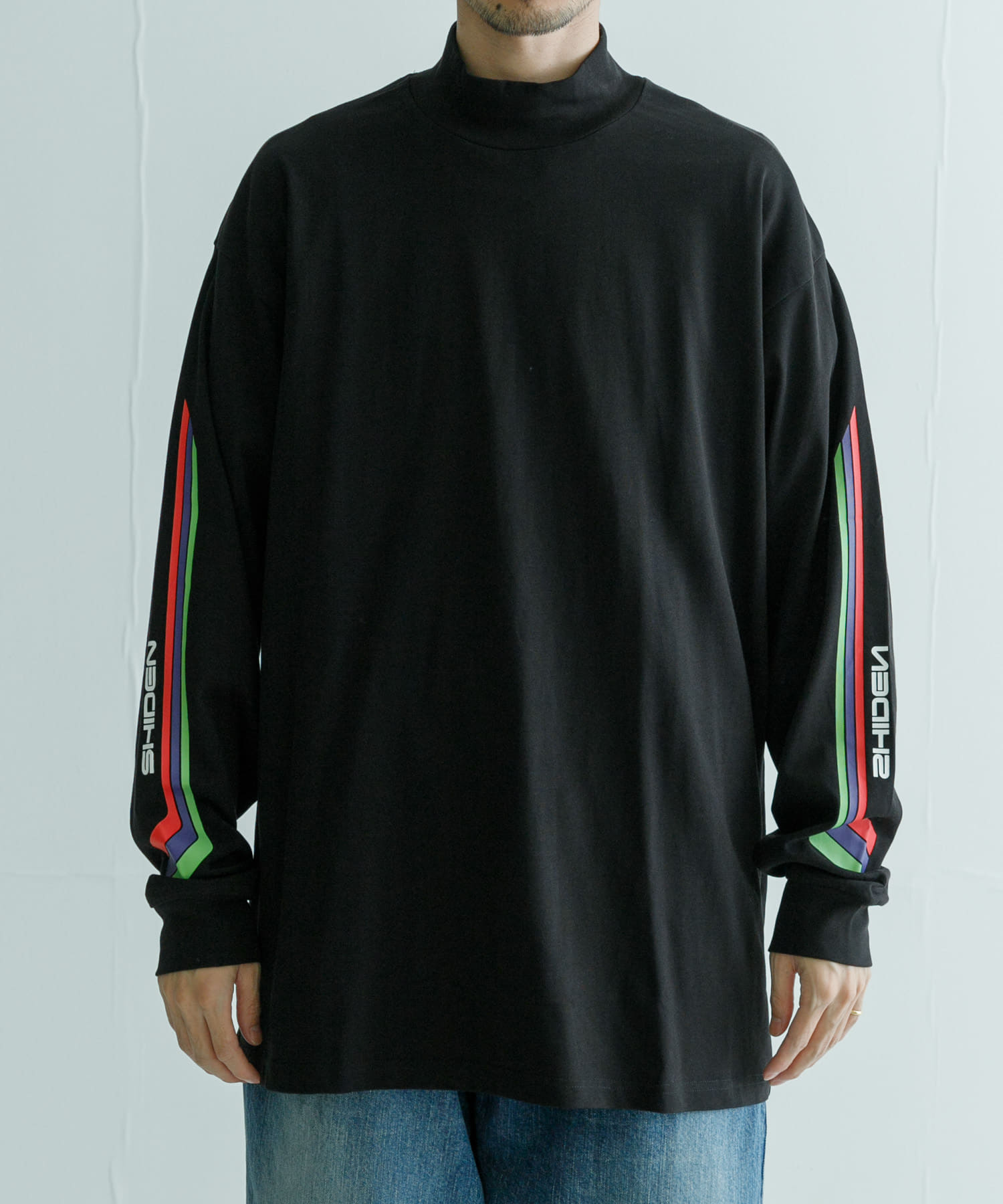 SHIDEN Long-Sleeve High Neck T-shirts[UM46-PU723]｜URBAN