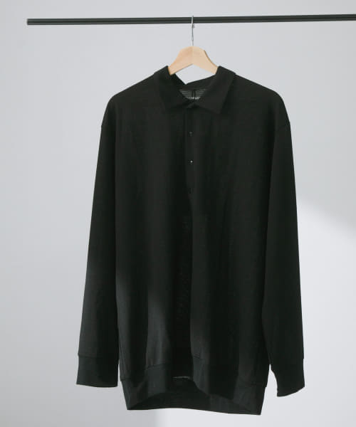 THINKWOOL　TW MESH POLO SHIRTS LS