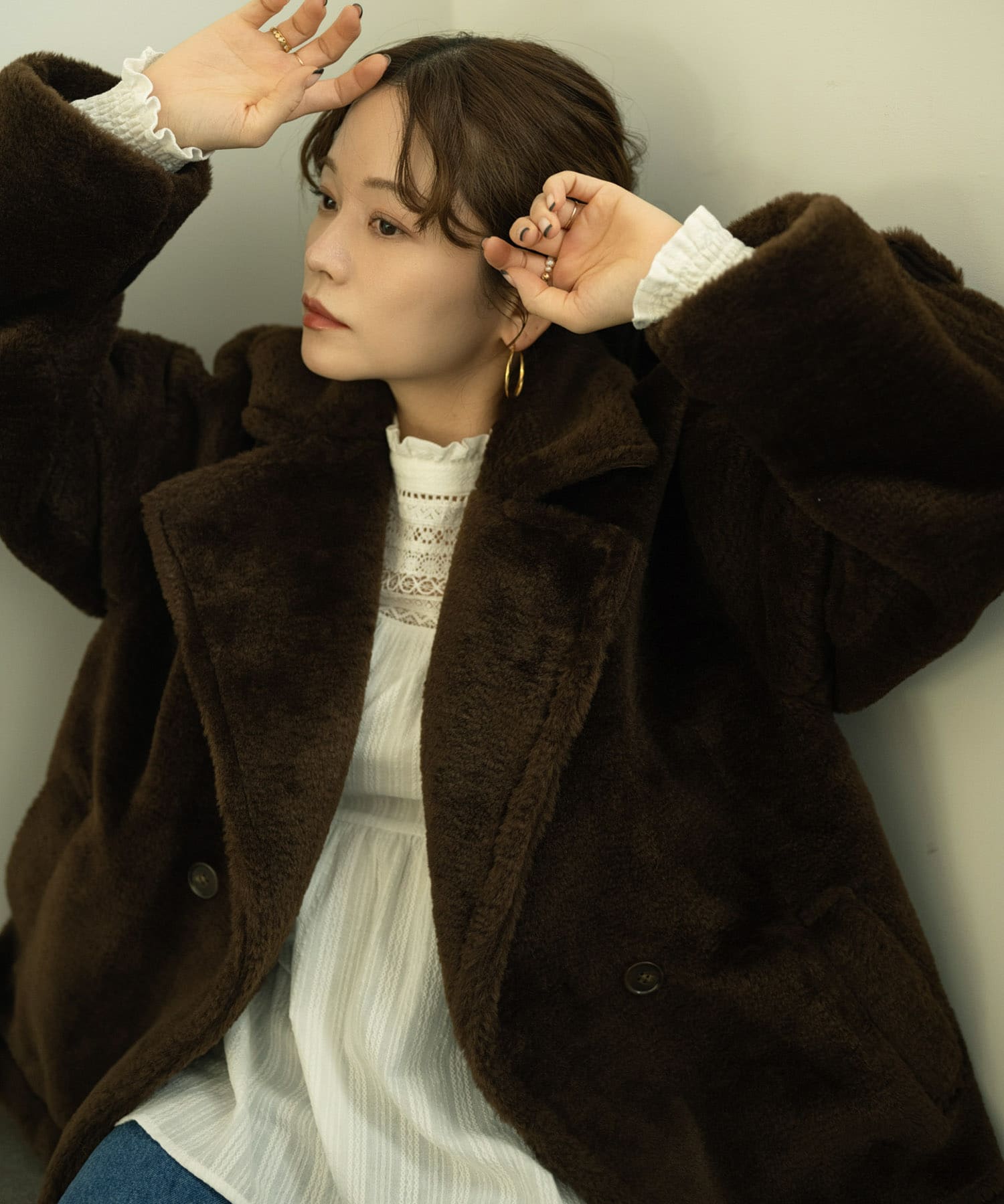 WEB/一部店舗限定』NaokoTakayamaショートボアコート[LA47-27K004]｜URBAN RESEARCH公式ファッション通販