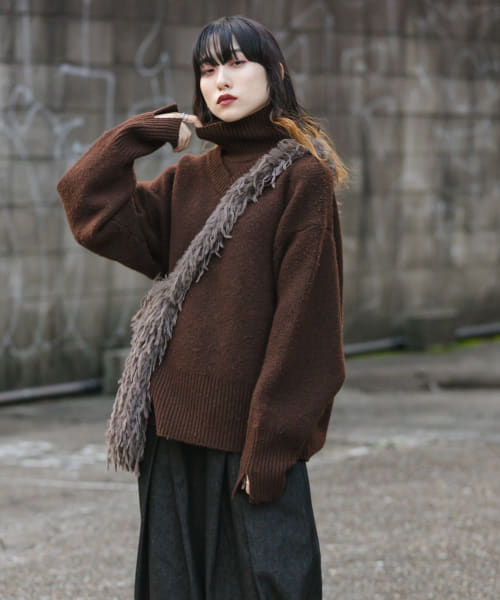 [KBF][リバーシブルタートルニット]