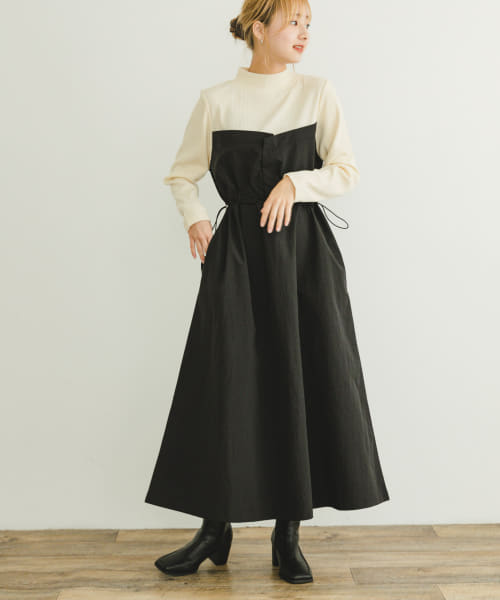 [ITEMS][リブドッキングナイロンワンピース]