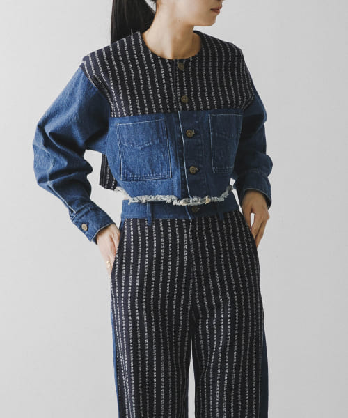 THE FLATS　LOGOSTRIPE×DENIM JK