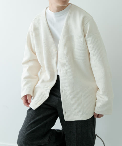 [ITEMS][ジオメジャカード カットソーカーディガン]