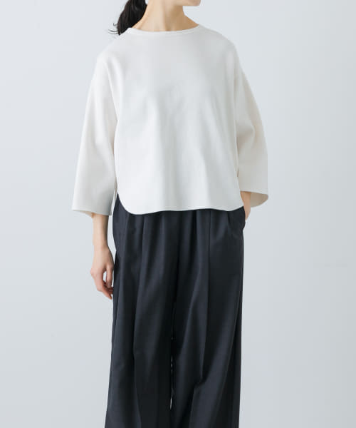 YLEVE　COTTON RIB PULLOVER