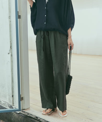 リネンイージーパンツ