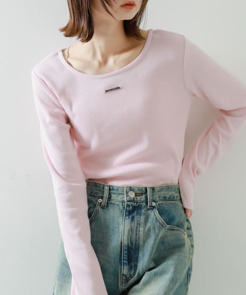 プレートツキバレエネックトップ