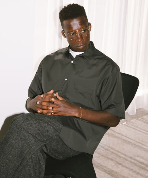 new basic　THOMAS MASON SHORT-SLEEVE OVER SHIRTS
