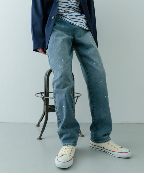 11oz PAINT STRAIGHT DENIM