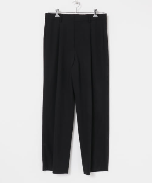 ATON　HIGH TWIST WOOL WIDE PANTS
