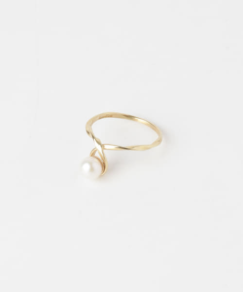 Aperdiem　Twirl Pearl Ring(G)