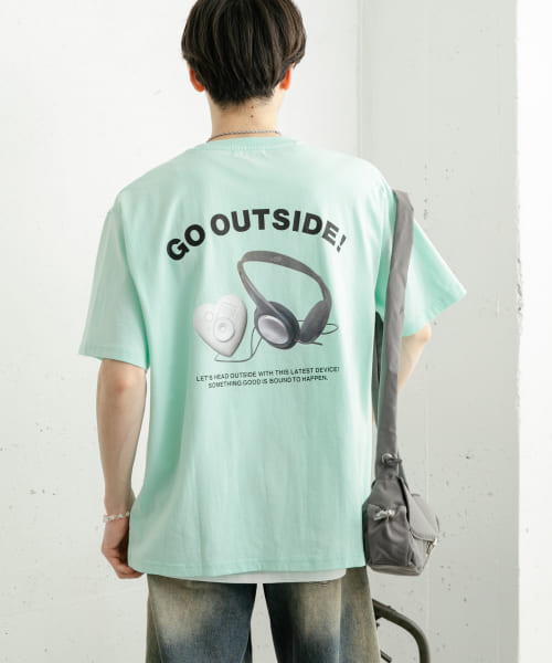 DEVICE ショートスリーブプリント Tシャツ B