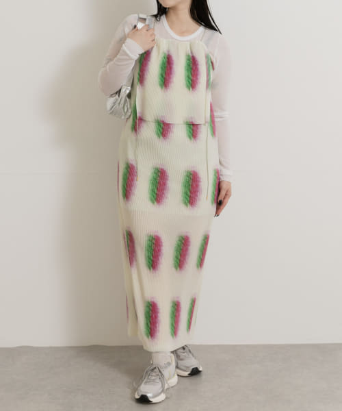 Jens　UNDER HALTER DRESS-PRINT