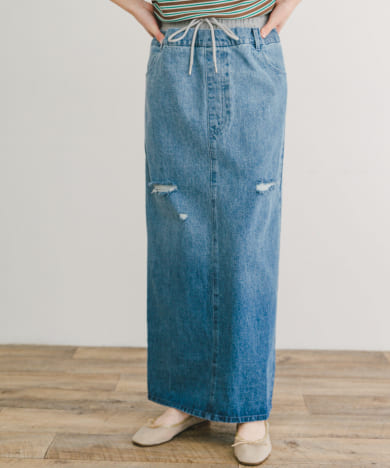 77circa long denim skirt 26[77-ccbs626-T33]｜URBAN RESEARCH