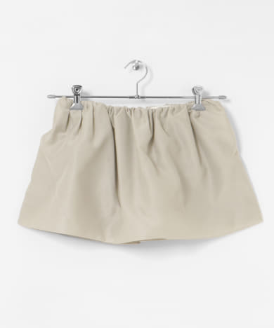 AMOMENTO　SHIRRING ORGANZA BELT SKIRT