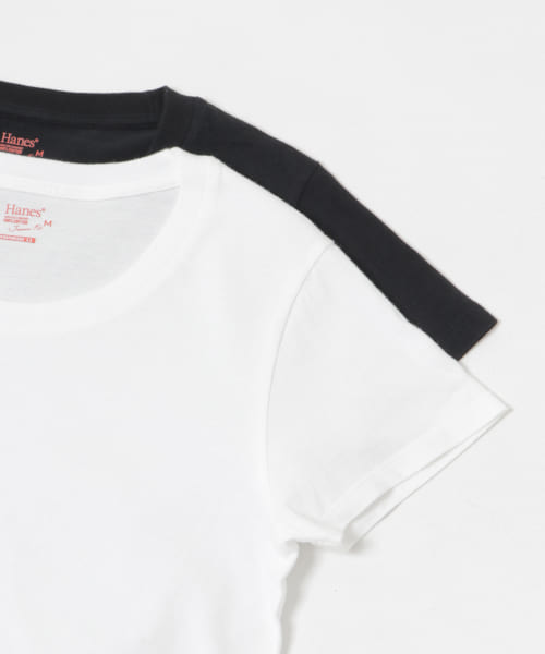 Hanes　2P JapanFitクルーネックTシャツ
