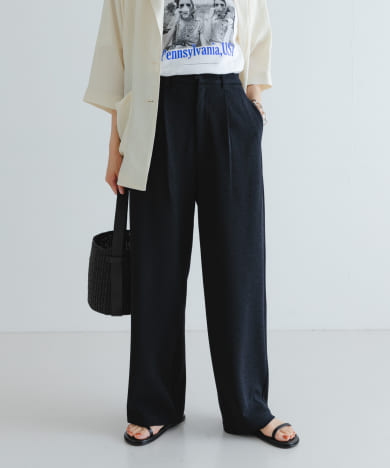 『3サイズ展開』『MADE IN JAPAN』カットジョーゼットイージースラックス