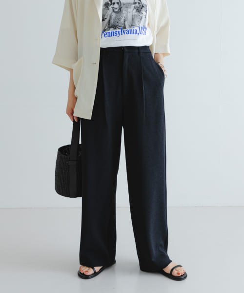 『3サイズ展開』『MADE IN JAPAN』カットジョーゼットイージースラックス