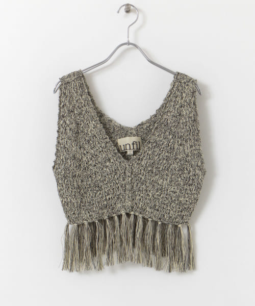 [DOORS][unfil　mesh fringed top]