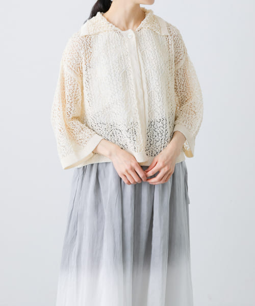 enrica　JAPANESE PAPER RACE KNIT