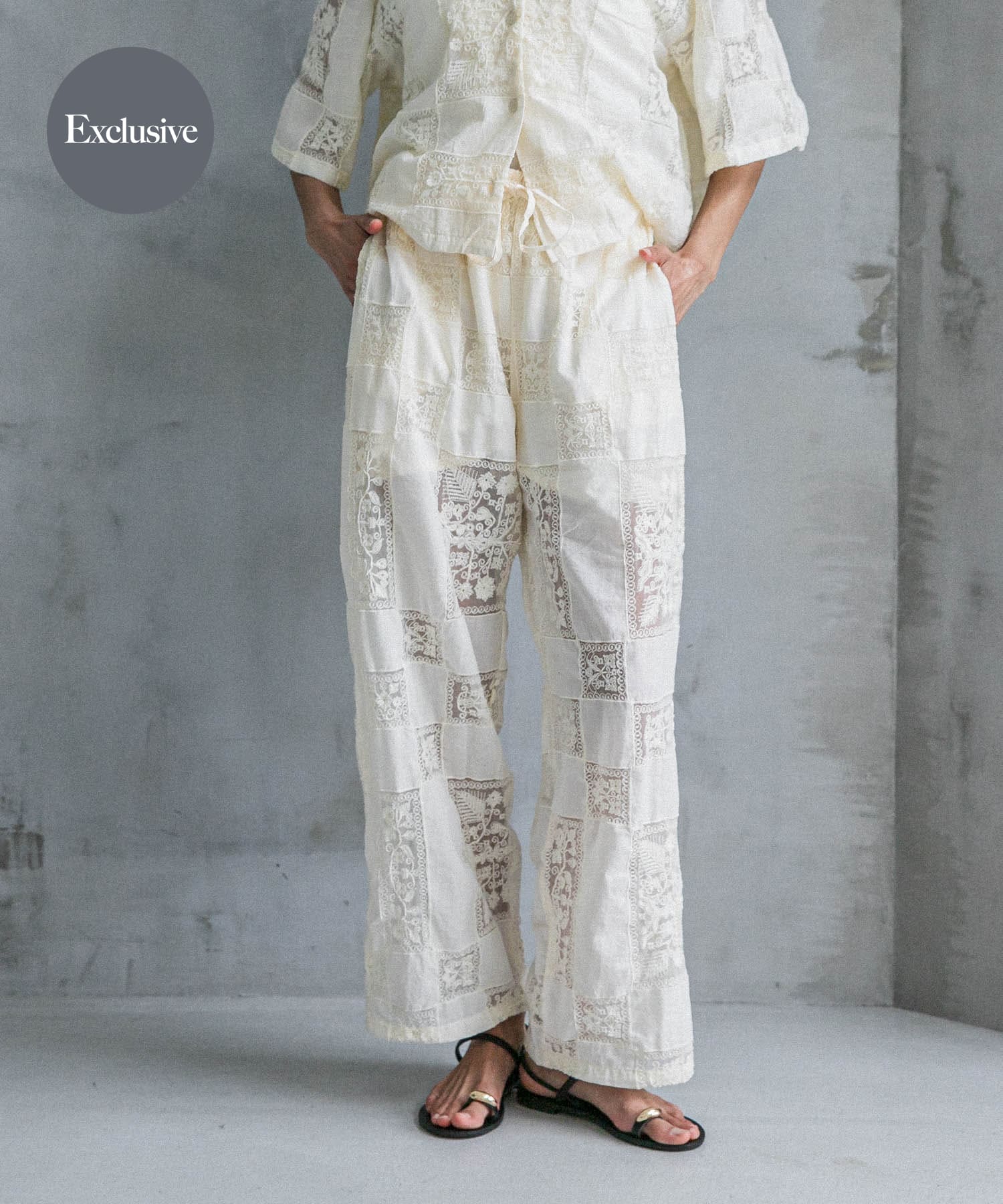 別注』crinkle crinkle crinkle×UR patchwork pants[UWA5-CC