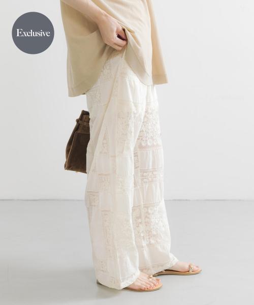 『別注』crinkle crinkle crinkle×UR　patchwork pants