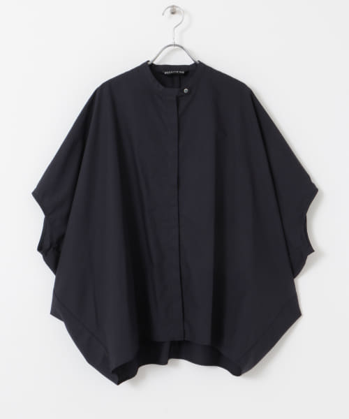 mizuiro ind　standcollar cocoonshirts