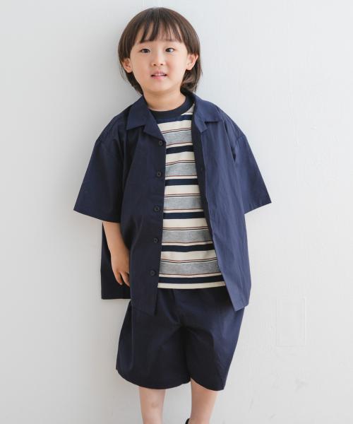 『セットアップ対応』『UVカット』オープンカラーシャツ(KIDS)
