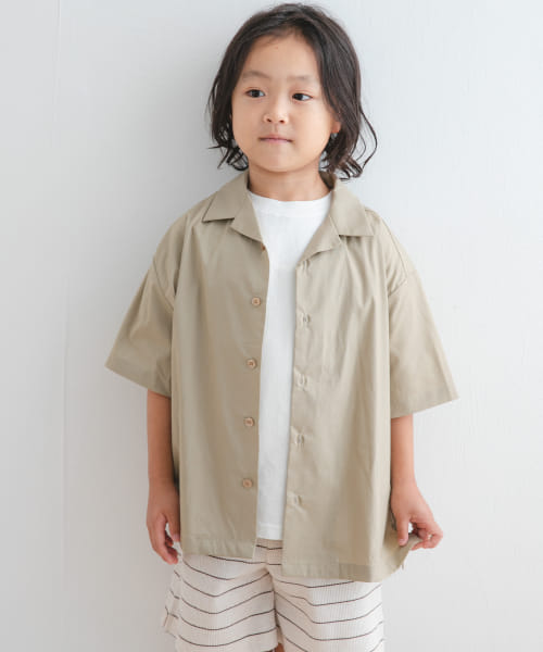 『セットアップ対応』『UVカット』オープンカラーシャツ(KIDS)