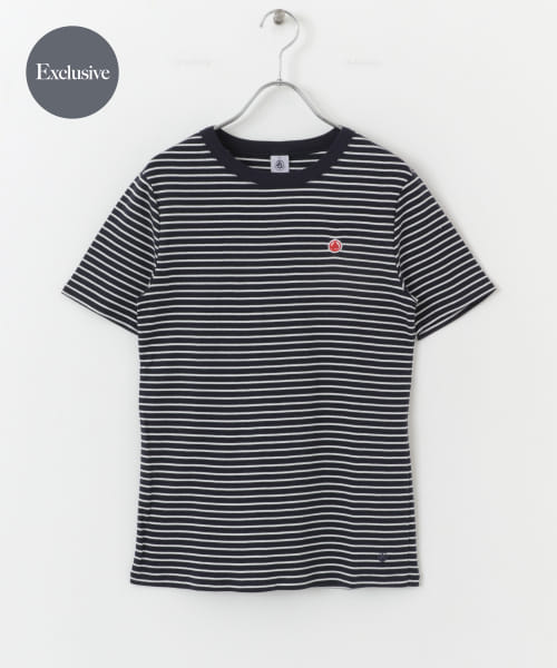 『別注』PETIT BATEAU×DOORS　embroideryt-shirts