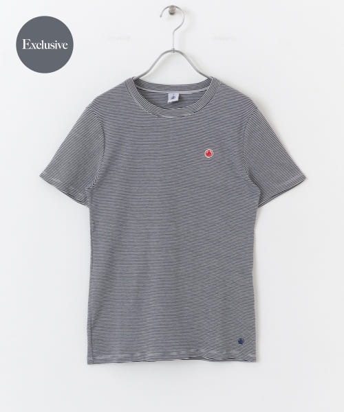 『別注』PETIT BATEAU×DOORS　embroideryt-shirts