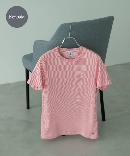 『別注』PETIT BATEAU×DOORS　embroideryt-shirts