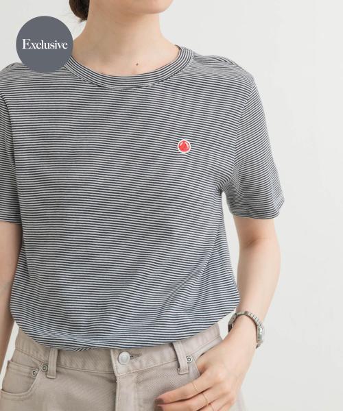 『別注』PETIT BATEAU×DOORS　embroideryt-shirts