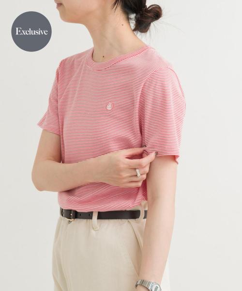 『別注』PETIT BATEAU×DOORS　embroideryt-shirts