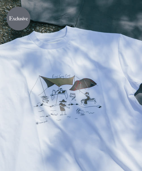 『別注』Snow Peak Apparel×DOORS　WaterActive Print Tee