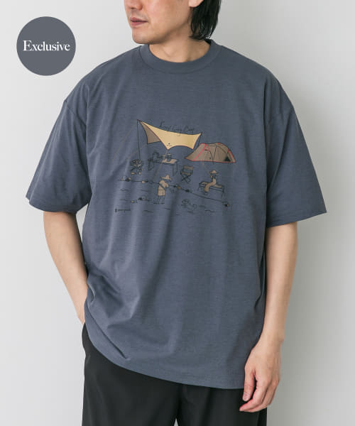 『別注』Snow Peak Apparel×DOORS　WaterActive Print Tee