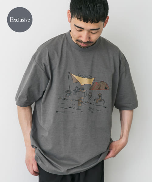 『別注』Snow Peak Apparel×DOORS　WaterActive Print Tee
