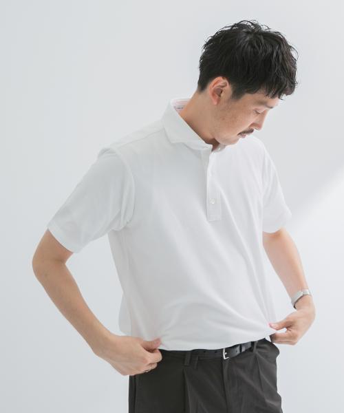 『イージーケア/吸水速乾』LIFE STYLE TAILOR　アルティマセミワイド半袖プルオーバー1