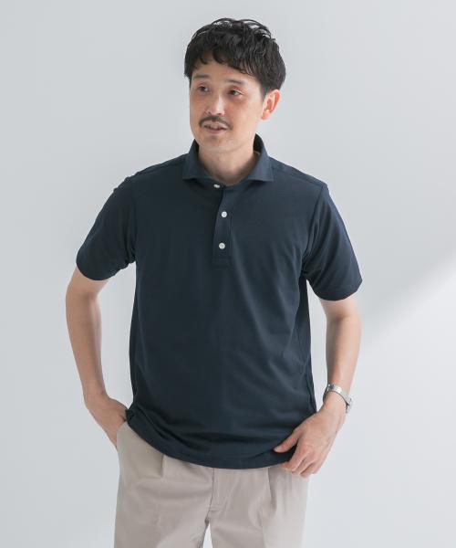『イージーケア/吸水速乾』LIFE STYLE TAILOR　アルティマセミワイド半袖プルオーバー1