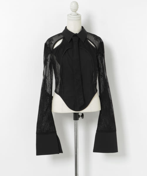 neith.tokyo　Lace Tied Shirts